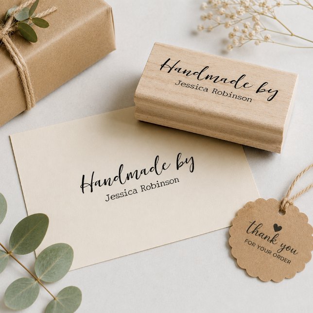 Minimalistisch Moderne Handmade By Custom Gummistempel (Von Creator hochgeladen)