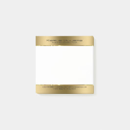 Minimalistisch Moderne Shiny-Imitate Gold Post-it Klebezettel