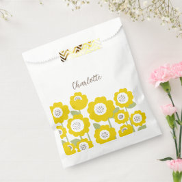 Minimalistisch Moderne Sonnenblume Minimaler Indiv Geschenktütchen
