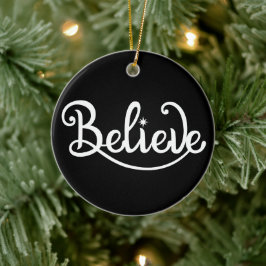 Minimalistisch Moderne stilvolle Personalisierte W Keramik Ornament