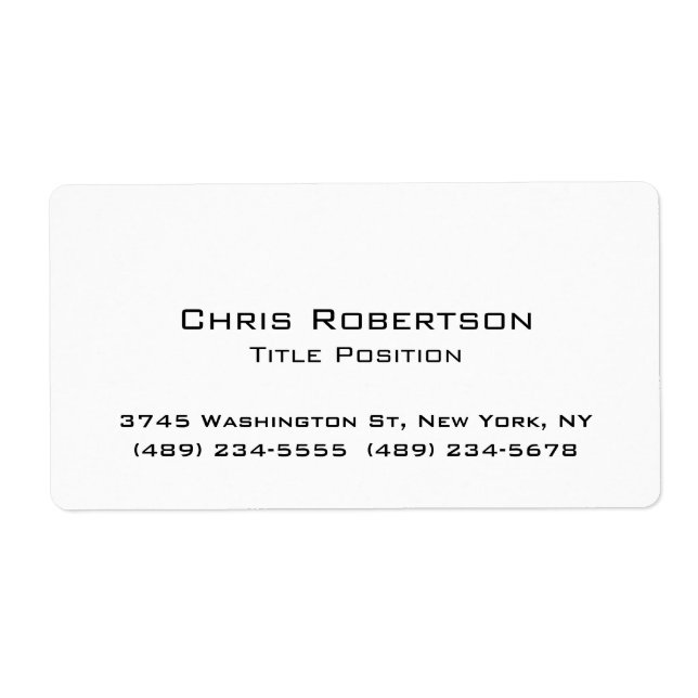 Minimalistisch Moderner Chic Schwarz-weiß charmant (Vorne)