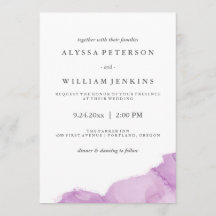 Minimalistisch Moderner Lila Wasserfarbenschlauch