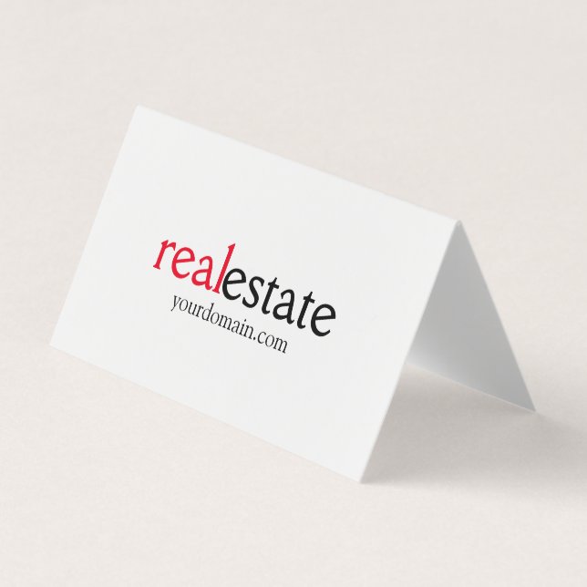 Minimalistisch Moderner Real Anwesen Agent Visitenkarten (Vorderseite)