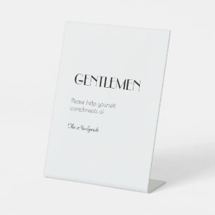Minimalistisch Modernes Art Déco Herren Badezimmer Sockelschild