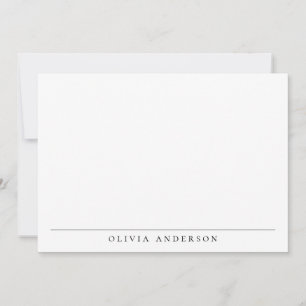 Minimalistisch Modernes Berufliches Monogramm Mitteilungskarte