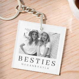 Minimalistisch Modernes Chic Best Friends BESTE FR Schlüsselanhänger
