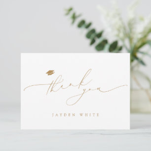 Minimalistisch Modernes Chic Script Eleganter Absc Dankeskarte