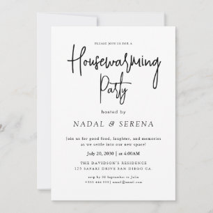Minimalistisch Modernes elegantes Party zur Housew Einladung