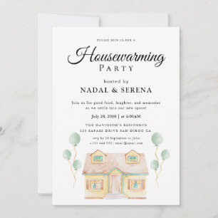 Minimalistisch Modernes elegantes Party zur Housew Einladung