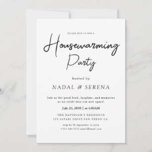 Minimalistisch Modernes elegantes Party zur Housew Einladung