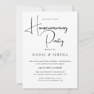 Minimalistisch Modernes elegantes Party zur Housew Einladung