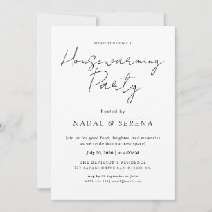 Minimalistisch Modernes elegantes Party zur Housew Einladung