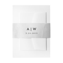 Minimalistisch Modernes Graufarben Einladungsbanderole