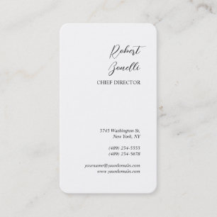 Minimalistisch Modernes Schwarz-weiß Grau Personal Visitenkarte