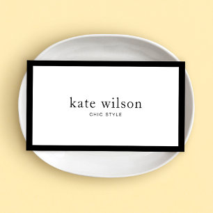 Minimalistisch Modernes Schwarz-weißes Beruflich