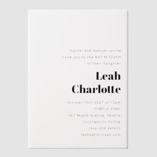 Minimalistisch Modernes Schwarz-weißes einfaches B