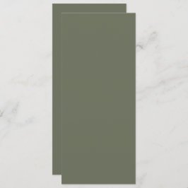 Minimalistisch Moss Green Save the Date - individu