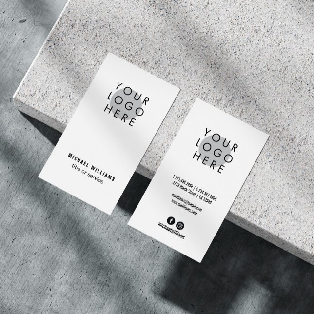 Minimalistisch motivierte Social Media Icons für I Visitenkarte (Von Creator hochgeladen)