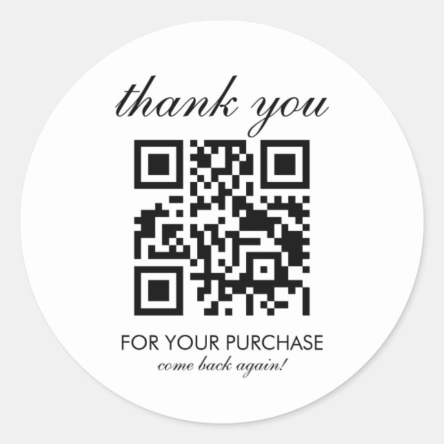 Minimalistisch Nail Salon Termine QR-Code Skript Runder Aufkleber (Vorderseite)