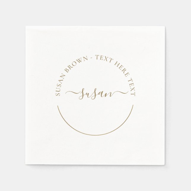Minimalistisch Napkins Serviette (Vorderseite)