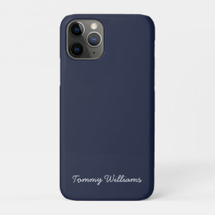 Minimalistisch Navy Blue Beruflich Simple Case-Mate iPhone Hülle