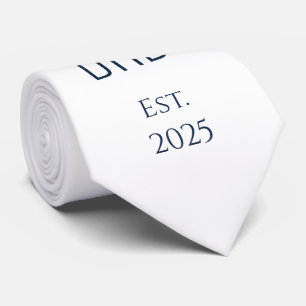 Minimalistisch New Dad Simple Blue Typografie Krawatte