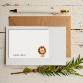 Minimalistisch Niedliche Baby Lion Kids Personalis Post-it Klebezettel