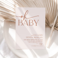 Minimalistisch Oh Baby Duschgeschlecht neutrale Be
