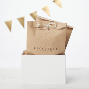 Minimalistisch Papiereinzug Elegant Kraft Geschenktütchen