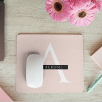 Minimalistisch Pastellrosa Personalisierter Name
