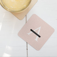 Minimalistisch Pastellrosa Personalisierter Name