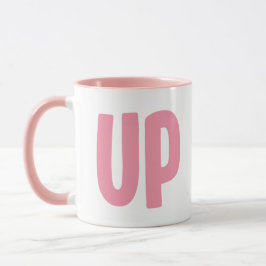 Minimalistisch Pink C UP Tasse - Es ist buchstäbli