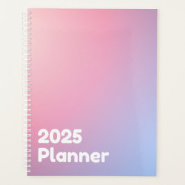 Minimalistisch Pink Gradient 2025 Planer