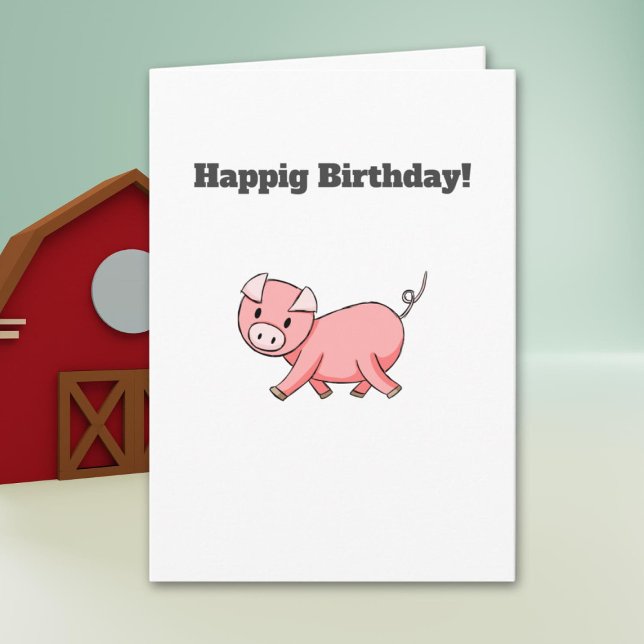 Minimalistisch Pink Ping Personalisiert Geburtstag Karte (Von Creator hochgeladen)