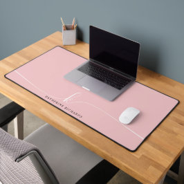 Minimalistisch-Pink-Script-Kalligraphie Schreibtischunterlage