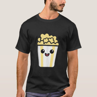Minimalistisch Popcorn Sugar Food Einfache Niedlic T-Shirt