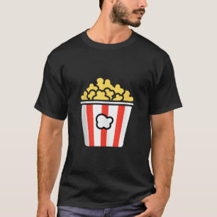 Minimalistisch Popcorn Sugar Food Einfache Niedlic T-Shirt