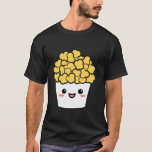 Minimalistisch Popcorn Sugar Food Einfache Niedlic T-Shirt