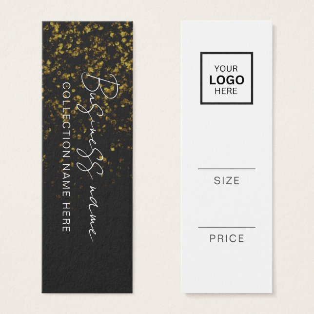 Minimalistisch Price Hang Tag Card (Vorne & Hinten)