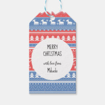 Minimalistisch Red & Blue Christmas - Einzigartige
