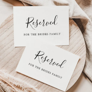 Minimalistisch reservierte Sitzsignaturen, Hochzei Einladung