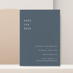 Minimalistisch Retro-Schreibmaschine Schriftart Ho Save The Date