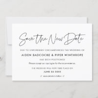 Minimalistisch Rett der neuen Termin Hochzeitsankü