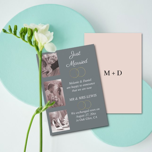 Minimalistisch Rings Wedding Ankündigung (Von Creator hochgeladen)