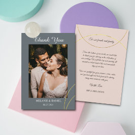 Minimalistisch Rings Wedding Vielen Dank Begleitkarte