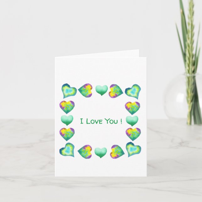 Minimalistisch Romantik I Liebe Sie Valentinstag (Vorderseite)