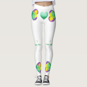 Minimalistisch Romantik I Liebe Sie Valentinstag Leggings