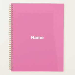 Minimalistisch rosa benutzerdefinierte Textjahresm Planer