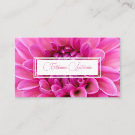 Minimalistisch rosa Blume florist weiße Rechtecke Visitenkarte