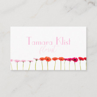Minimalistisch-Rosa-Floristenkarte Visitenkarte